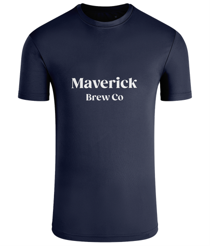 Maverick Brew Co (White) Unisex Performance T-shirt - I only do this for the beer