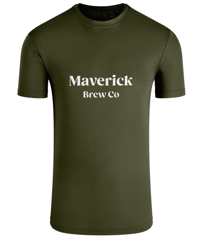 Maverick Brew Co (White) Unisex Performance T-shirt - I only do this for the beer