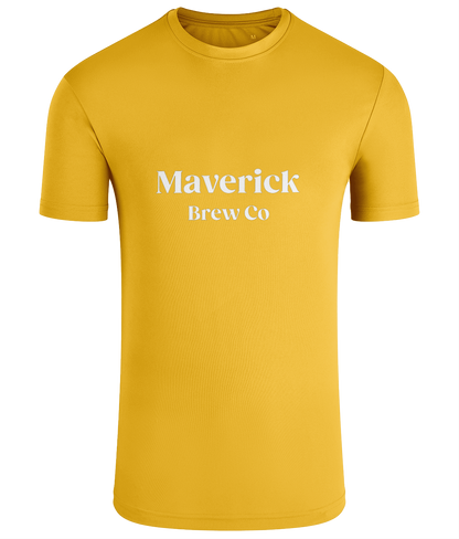 Maverick Brew Co (White) Unisex Performance T-shirt - I only do this for the beer
